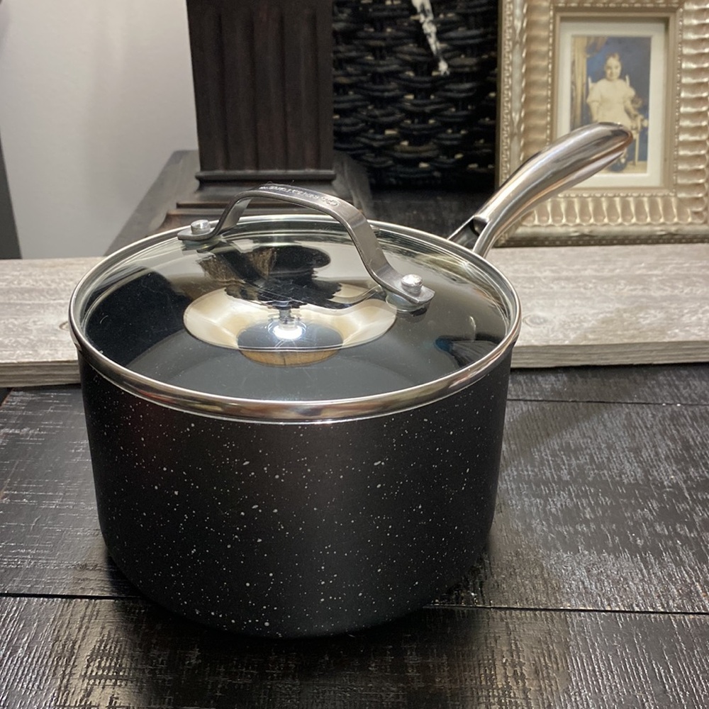 2 Qt. GraniteStone Pot With Lid! - Picture 2 of 9